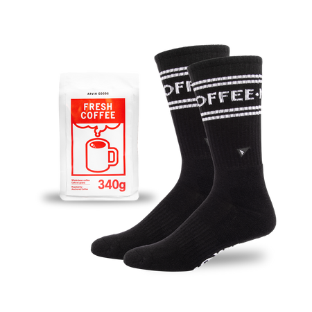 Arvin Goods x Anchored Coffee-Sock and coffee bundle